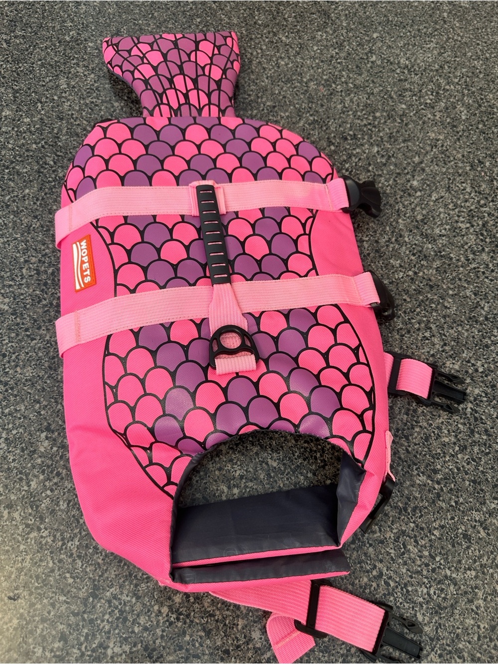 Dogs Pink & Purple Mermaid Swim Vest - size medium
